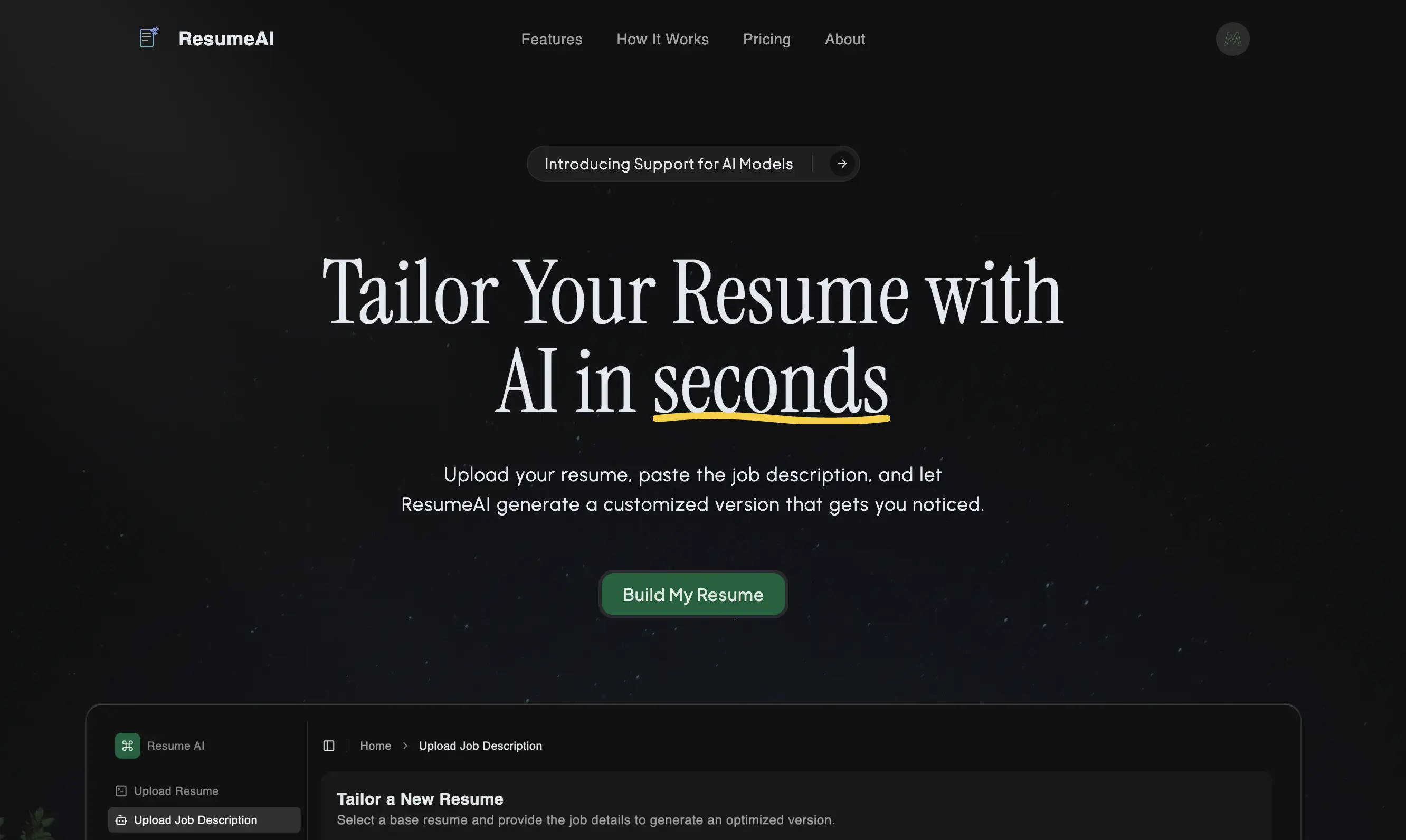 Resumly - AI Resume Tailoring Platform